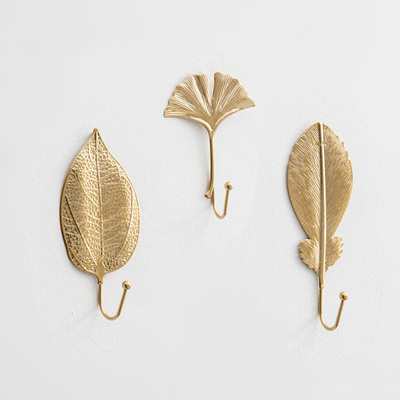 Golden Gleam Retro Wall Hooks