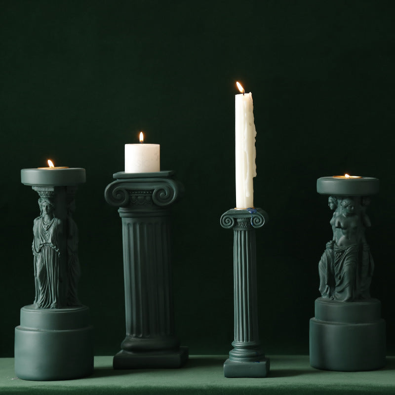 Ancient Greek Column Candle Holder