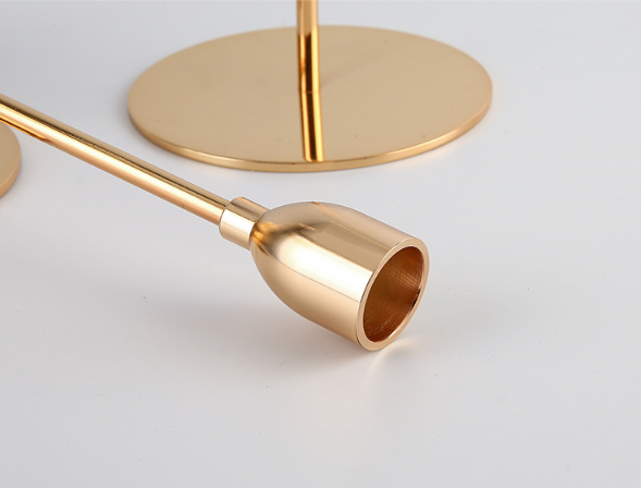 Golden Elegance Candle Holder