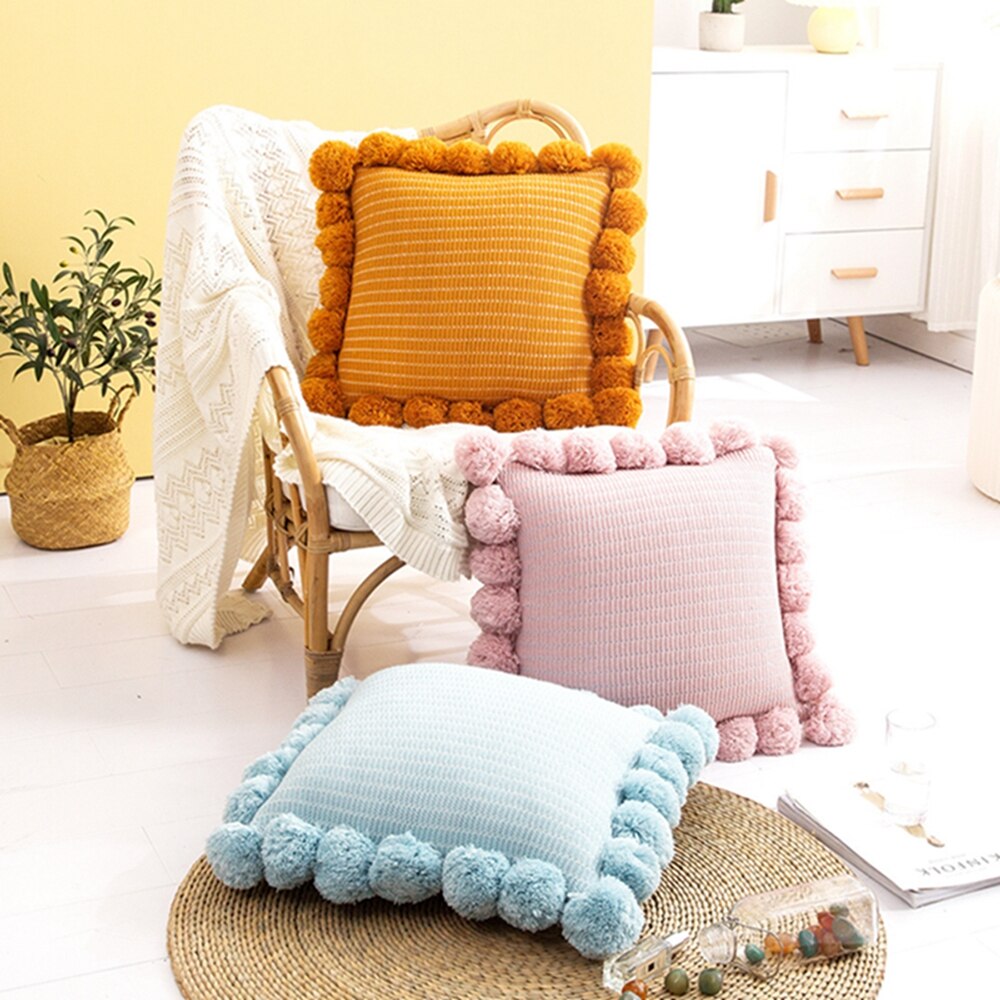 Tassel Trove Coloured Sofa Cushions