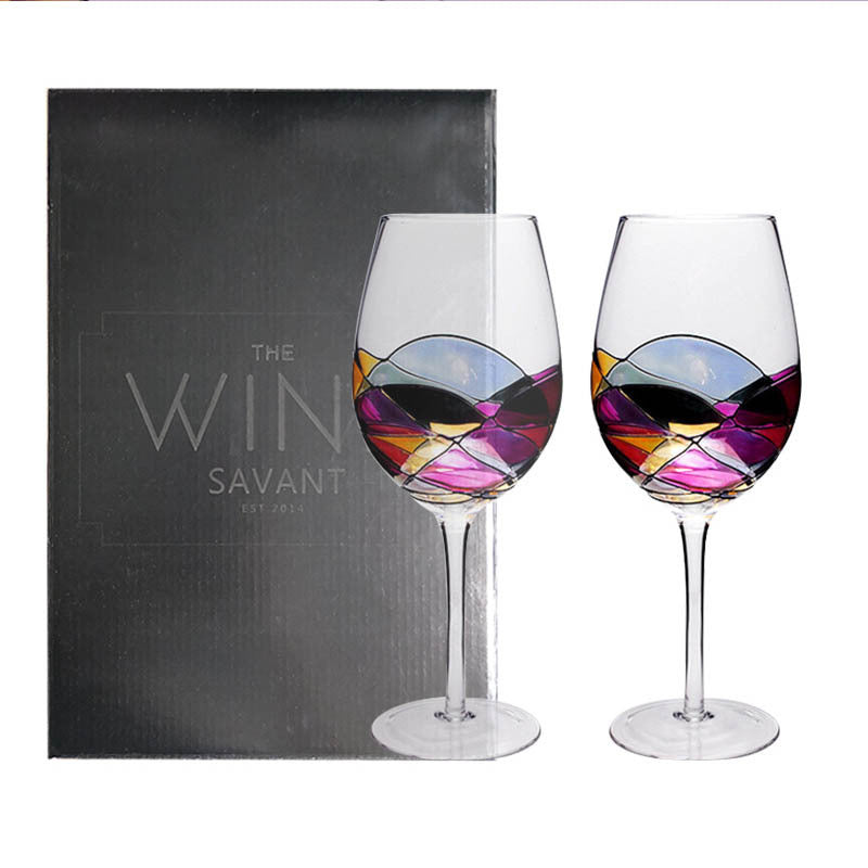 Luna Mosaic Wine Glass