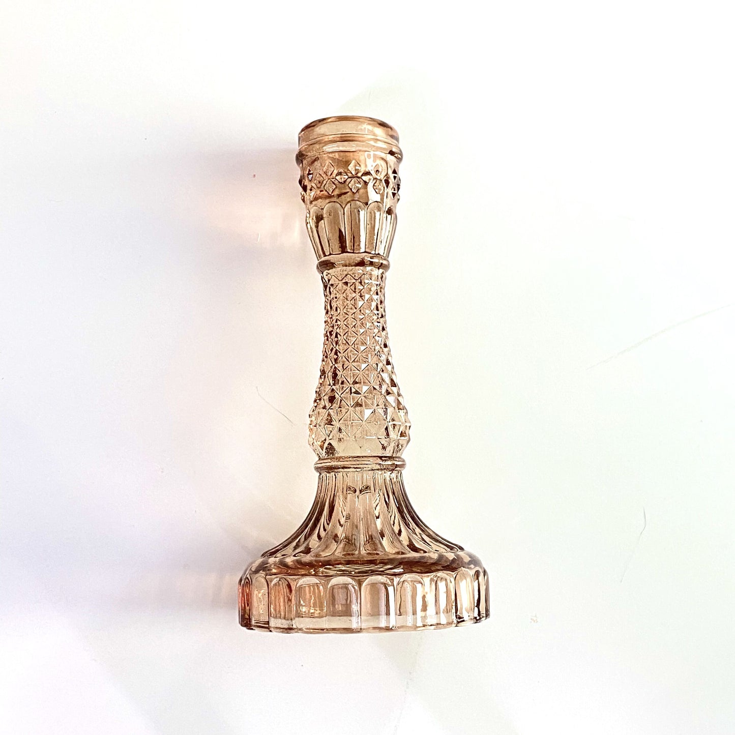 Textured Glass Spectrum Candle Holder