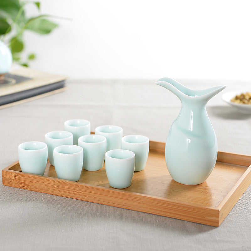Ceramic Carafe and Glass Set: Artisan's Pour