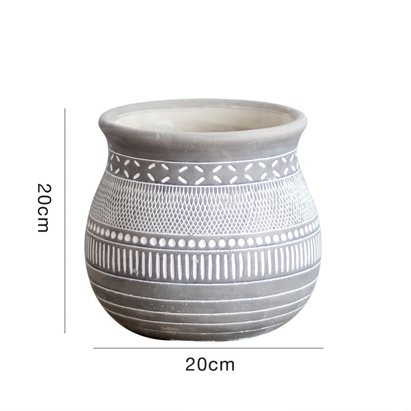 African Inspired Flower Pots