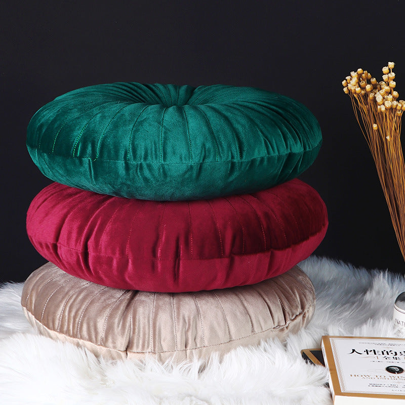 Vibrant Velvet Round Cushion