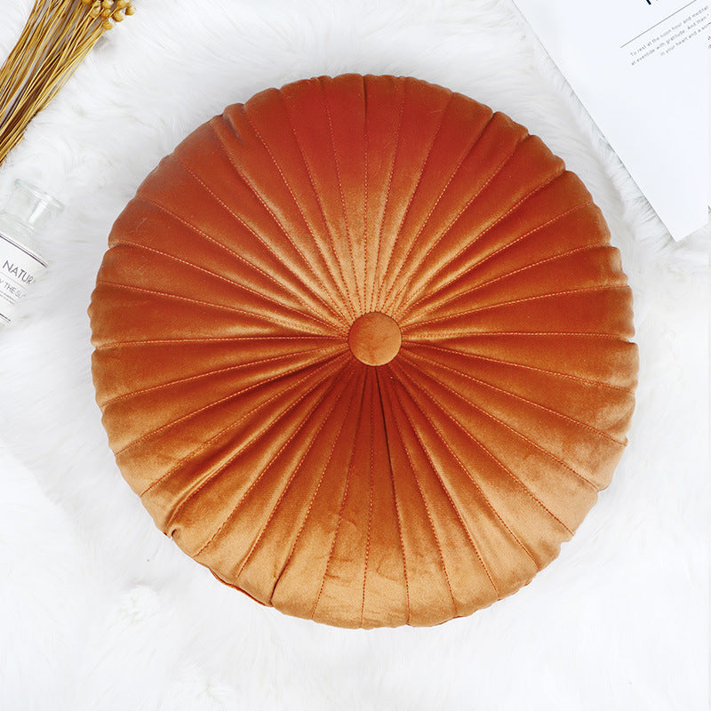 Vibrant Velvet Round Cushion