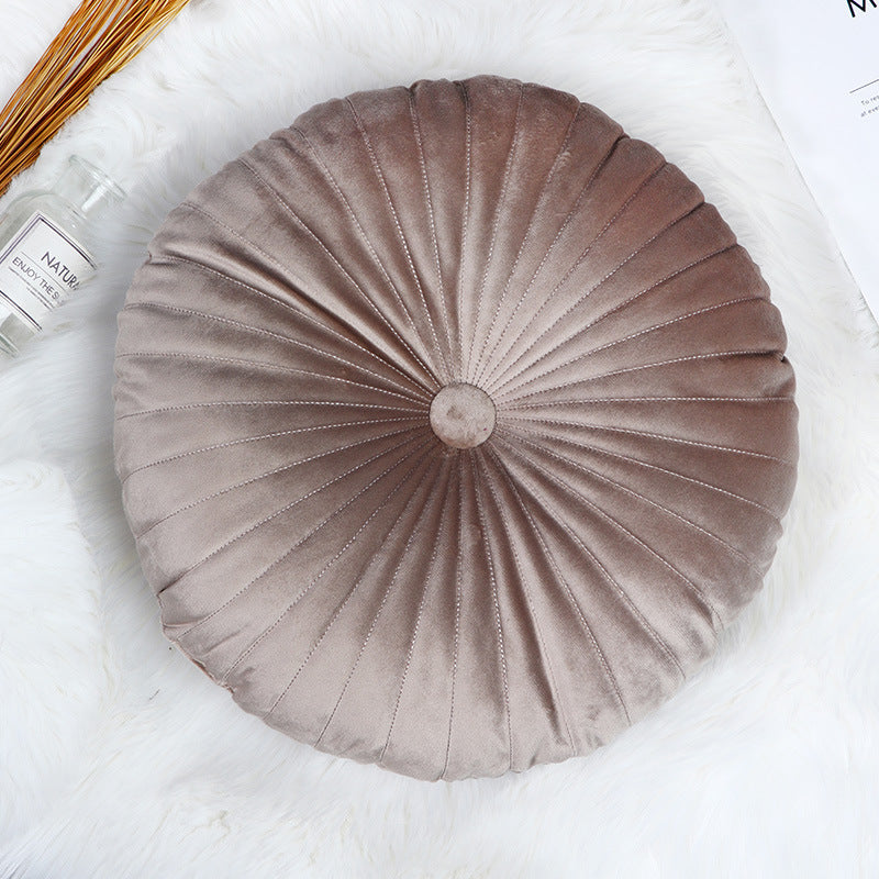 Vibrant Velvet Round Cushion