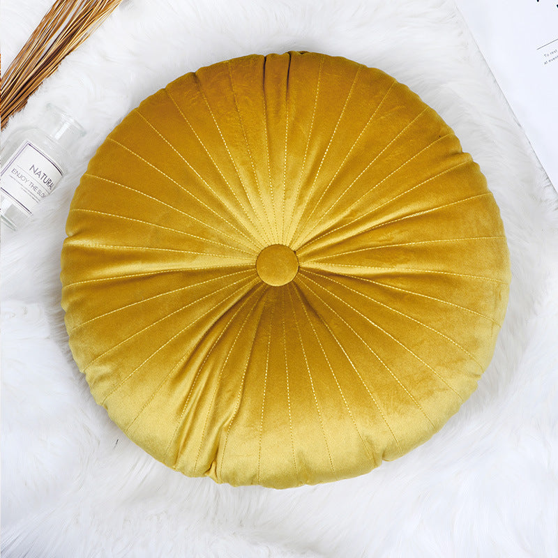 Vibrant Velvet Round Cushion