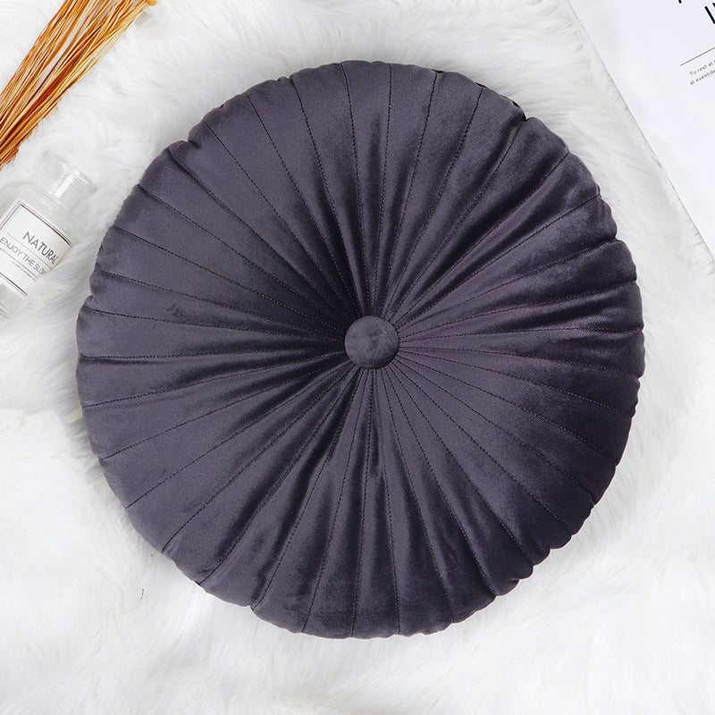 Vibrant Velvet Round Cushion