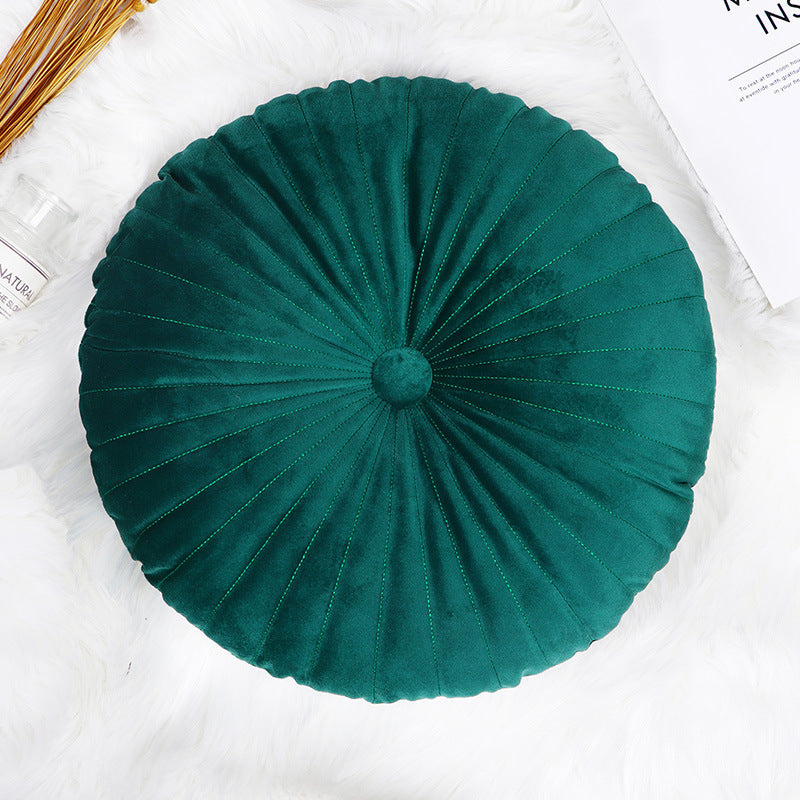 Vibrant Velvet Round Cushion