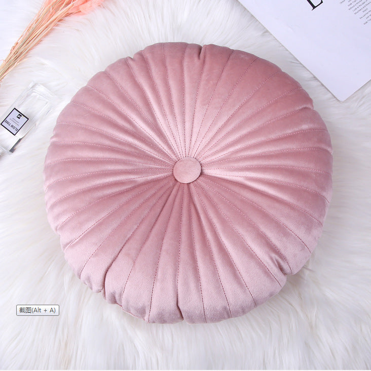 Vibrant Velvet Round Cushion