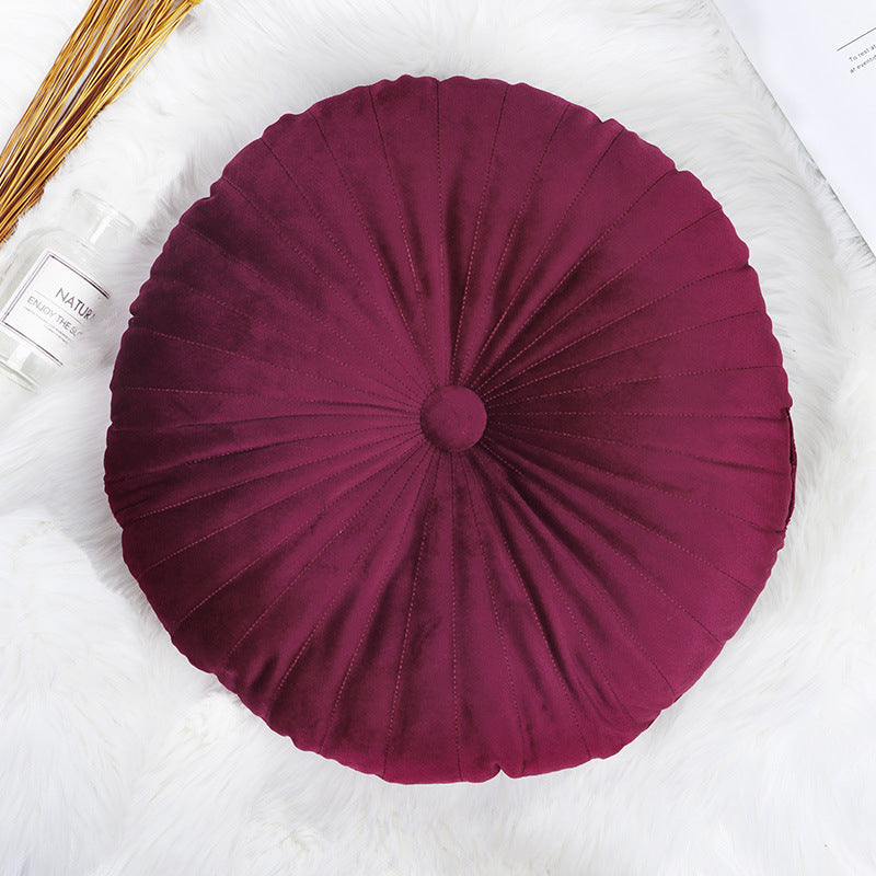 Vibrant Velvet Round Cushion
