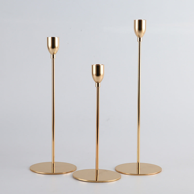 Golden Elegance Candle Holder