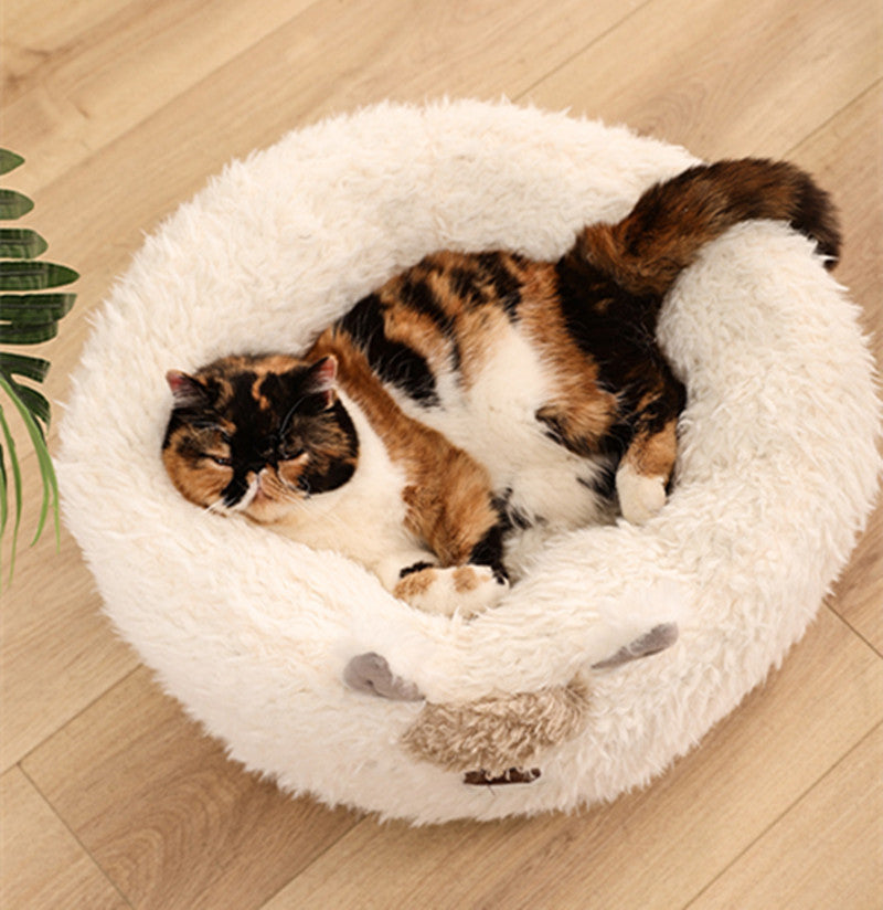 Alpaca Cosy Pet Haven: Warm Plush Pet Bed