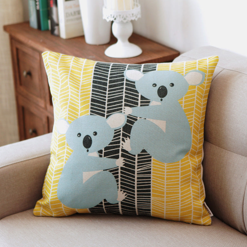 Whimsy Haven: Cute Cartoon Cushion Cases for Children's Room