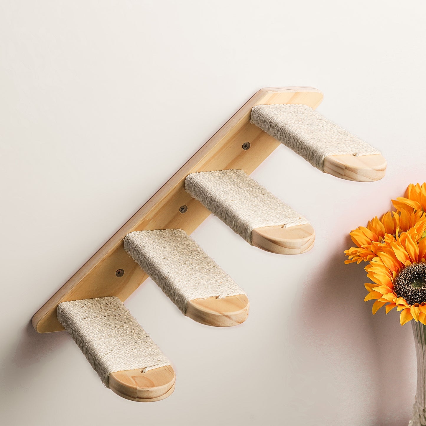 Stripey Paws Wall-Mounted Cat Hammock
