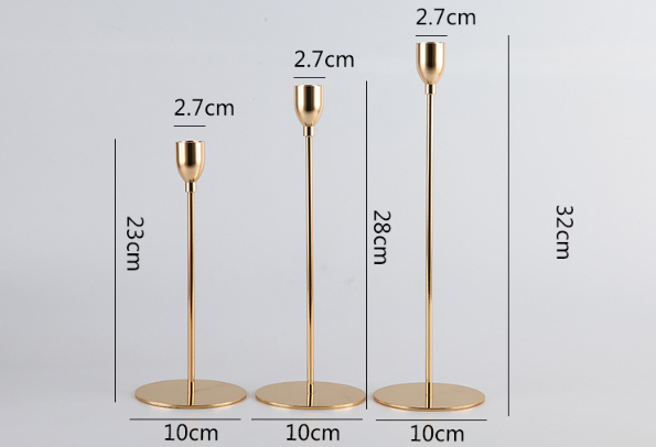 Golden Elegance Candle Holder