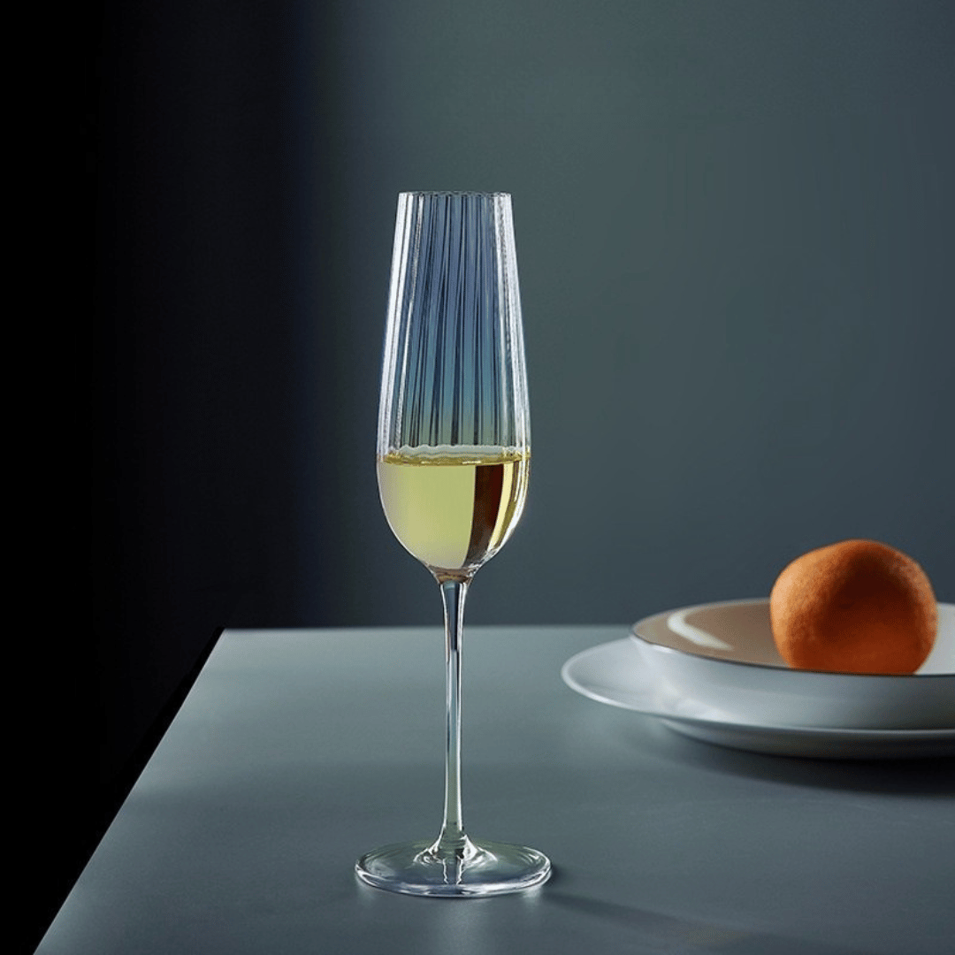 Textured Crystal Wine Glass