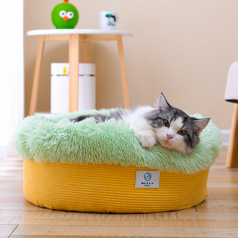 Plush Nest Pet Bed