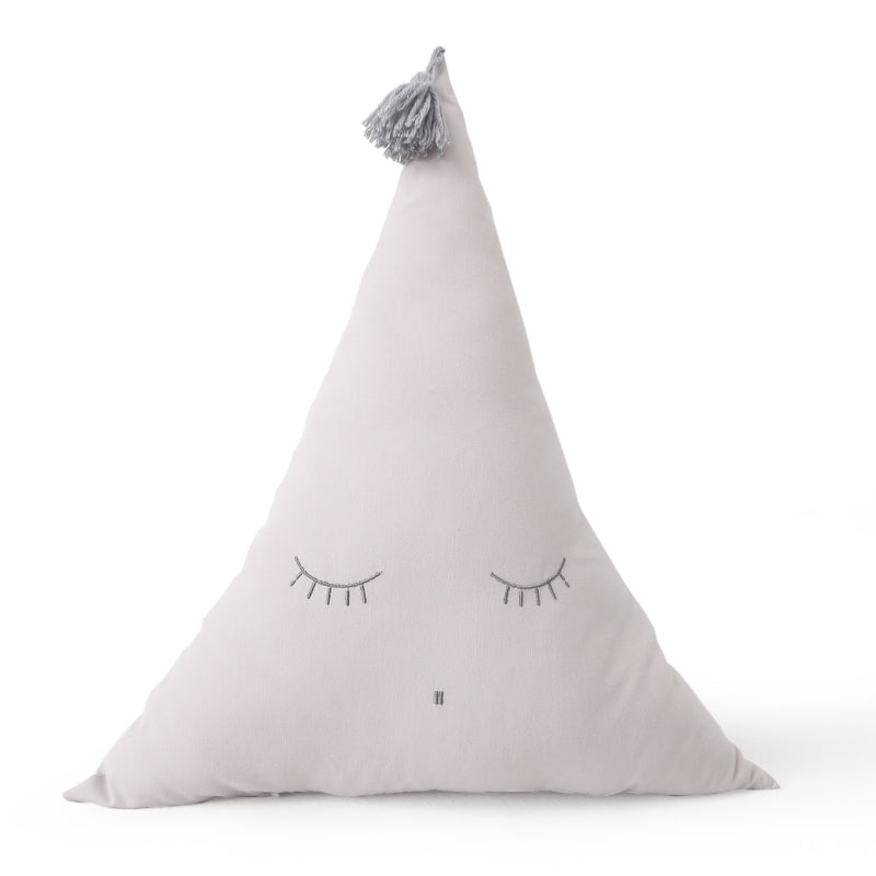 Whimsy Triangles: Cute Cartoon Triangle Shaped Pillow