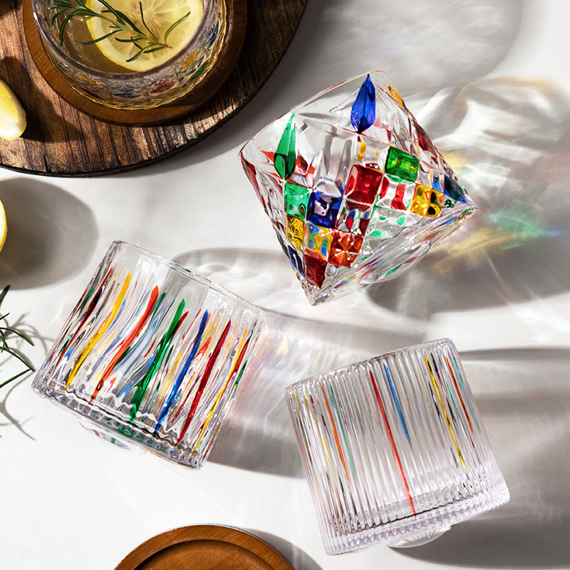 Artisanal Stroke Glass Tumblers