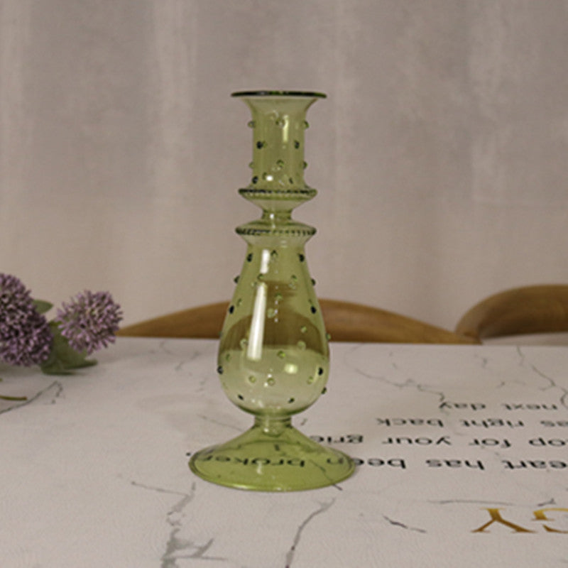 Rainbow Glow: Colourful Glass Candle Holders