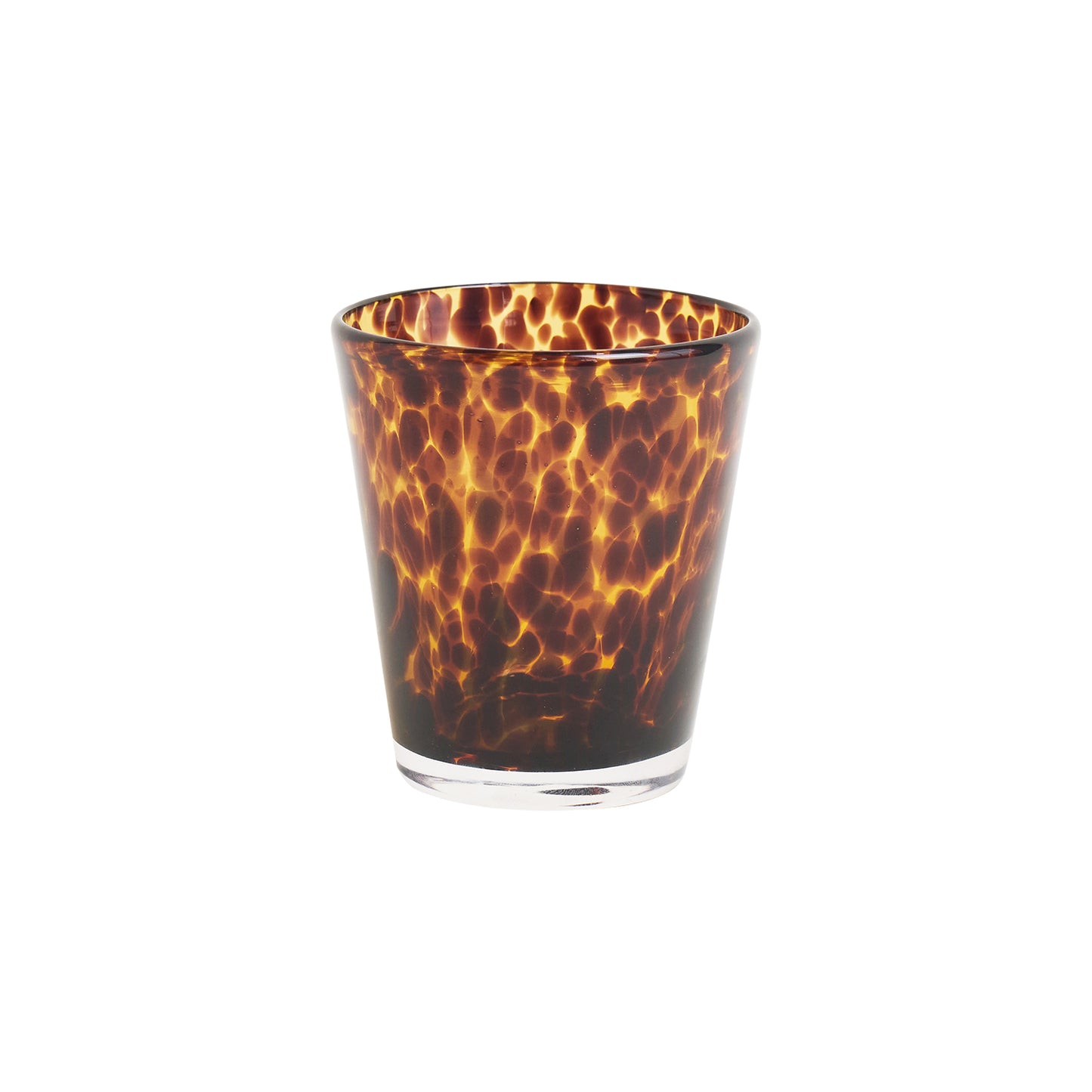 Tortoiseshell Glass Foreign Wine Used Vintage