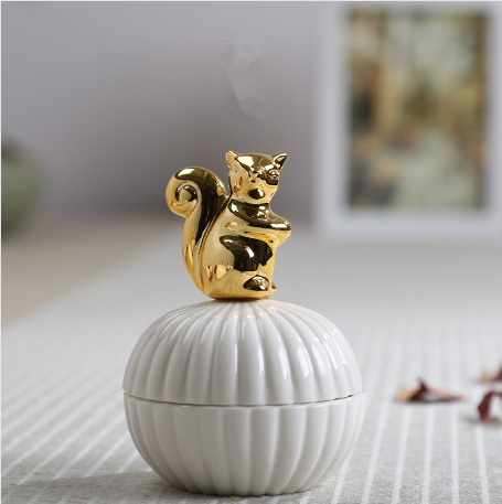 Animal Figurine Storage Jar