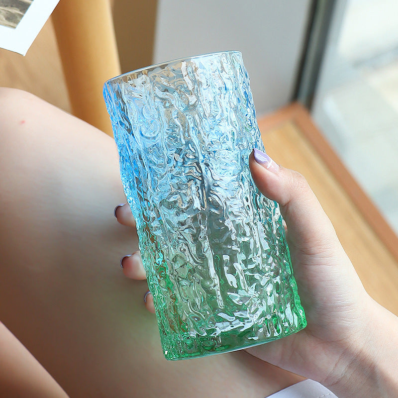 Gradient Colour Glass Tumbler