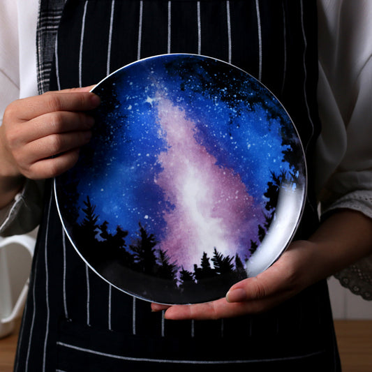 Starry Dream: Night Sky Themed Plates