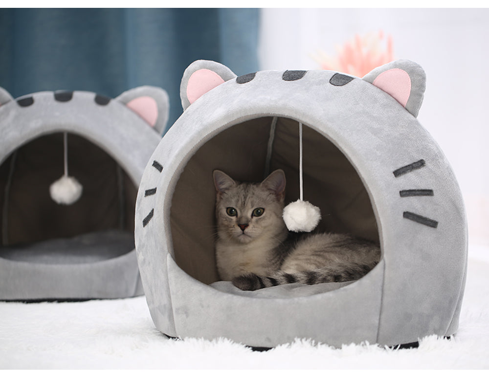 Feline Haven: Cat-Themed Pet Bed