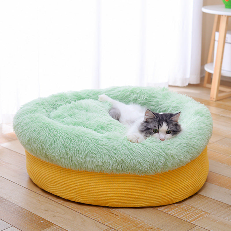Plush Nest Pet Bed