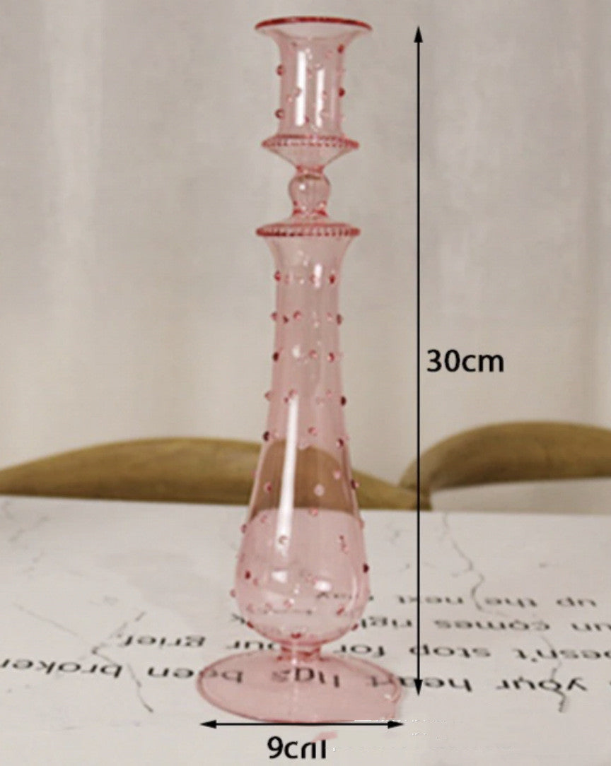 Rainbow Glow: Colourful Glass Candle Holders