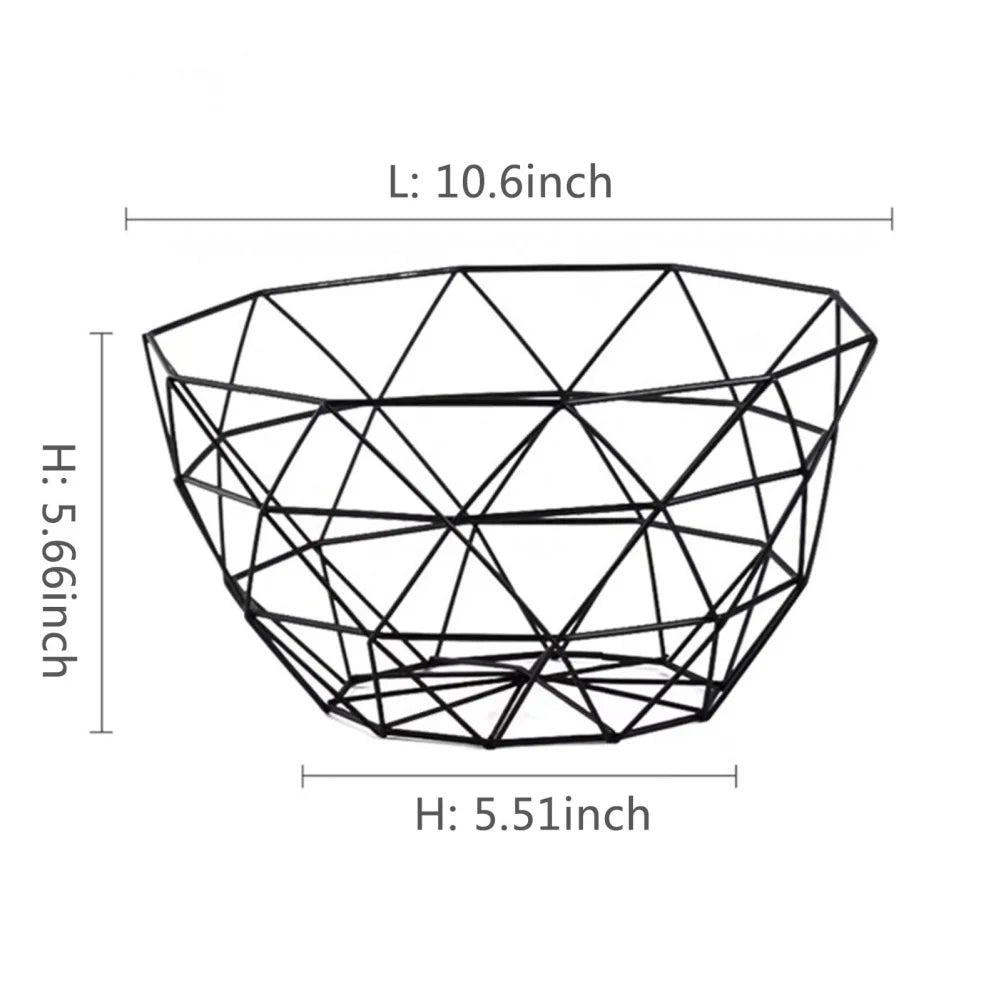 Metal Wire Fruit Bowl