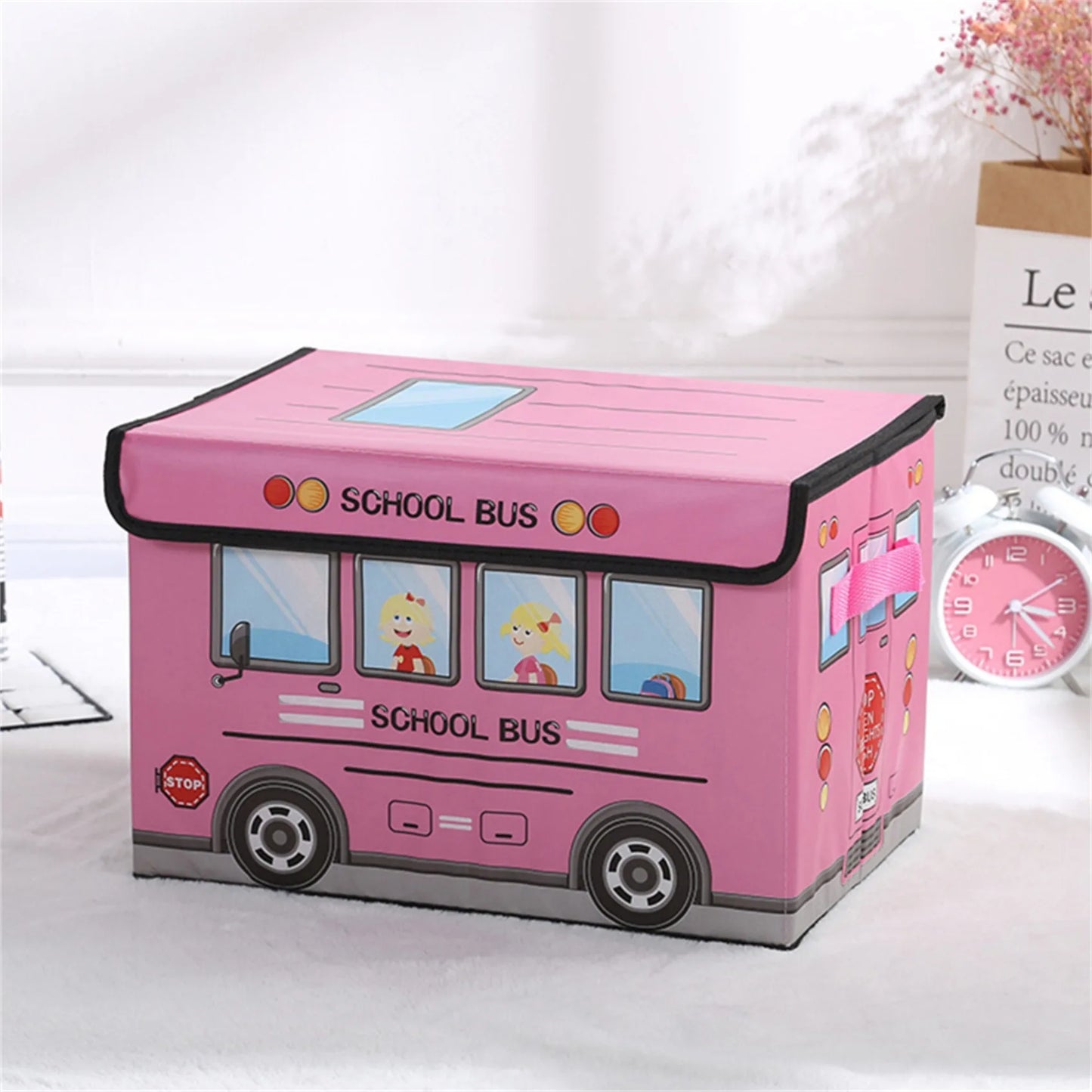 Vibrant Car-Themed Kids Storage Box