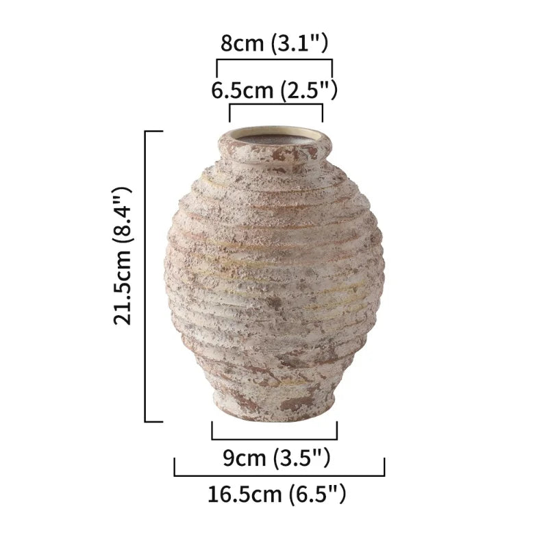 Boho Rough Clay Vase