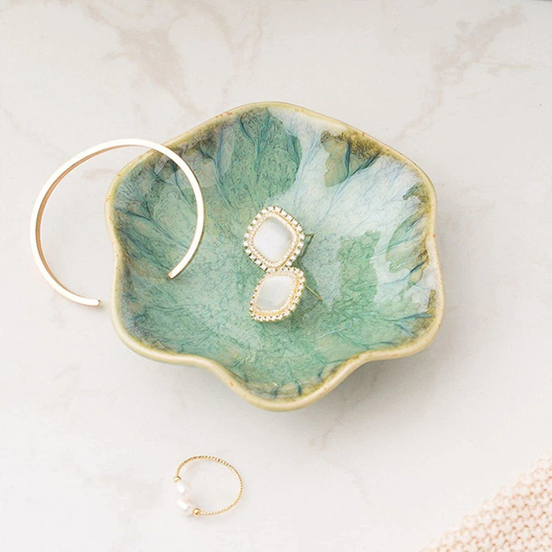Lotus Ceramic Jewellery Dish