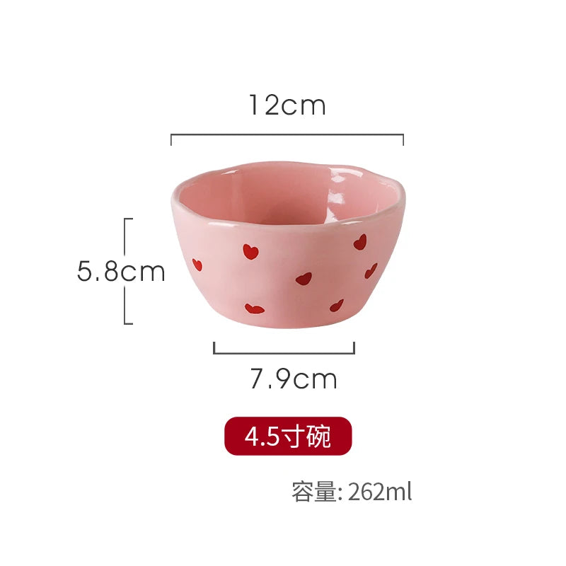 Pink Heart Children's Dinnerware