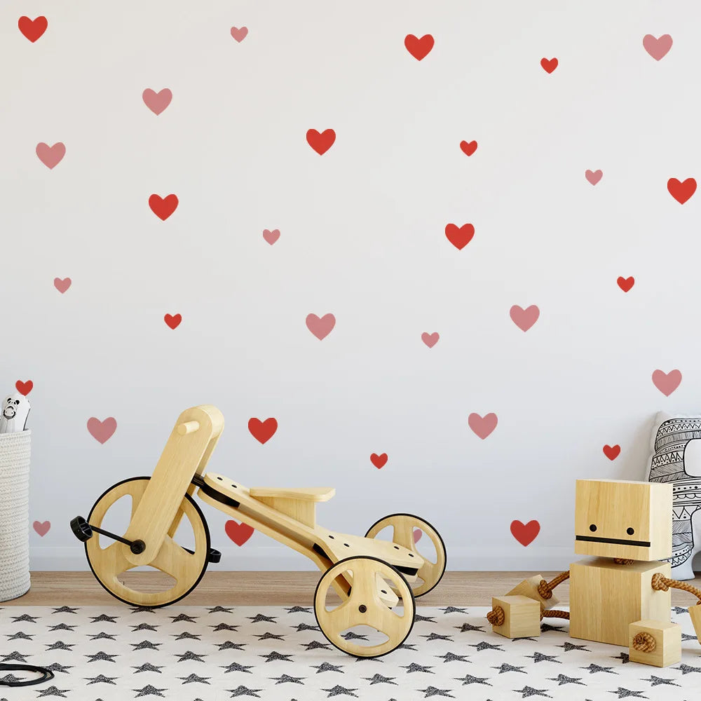 Red Heart Wall Stickers