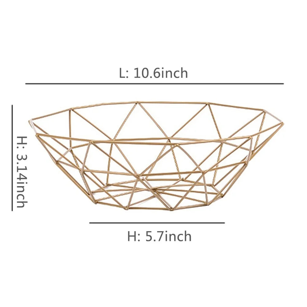 Metal Wire Fruit Bowl