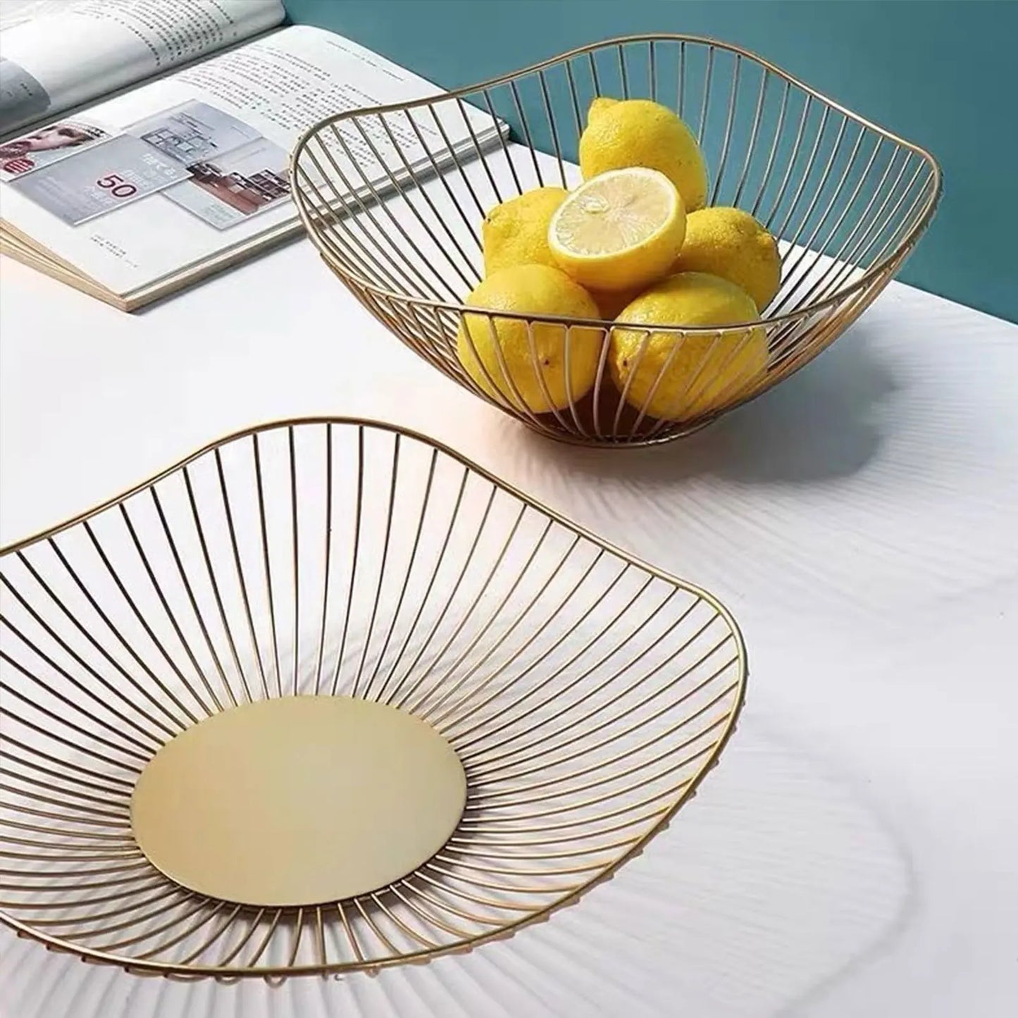 Metal Wire Fruit Bowl