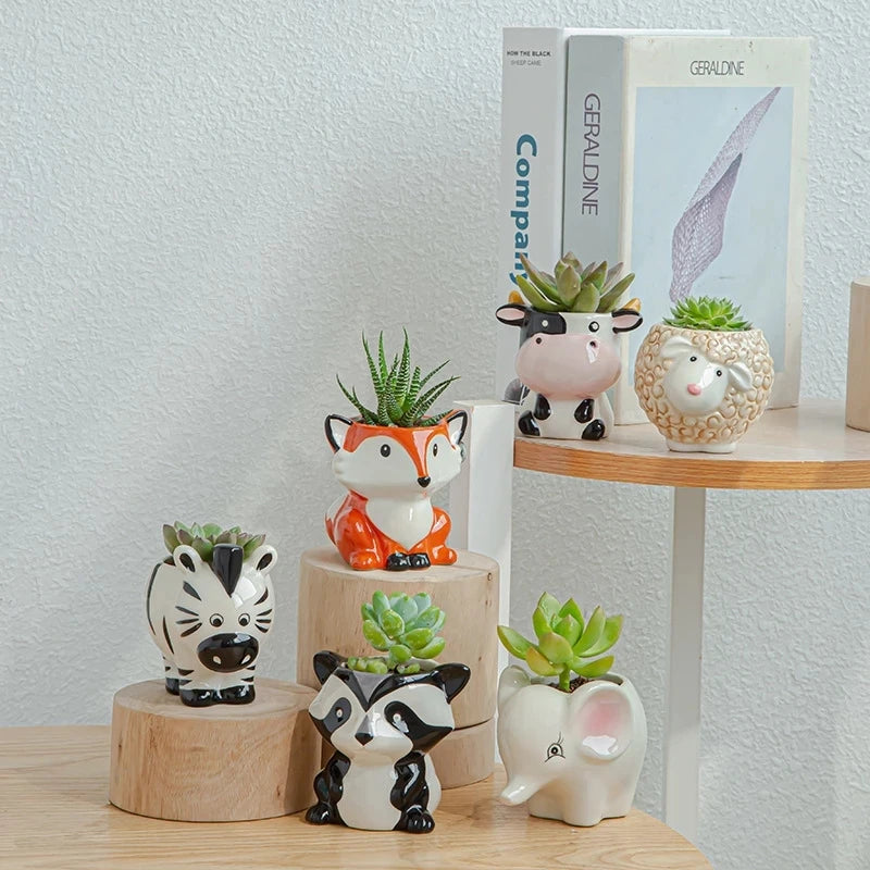 Ceramic Animal Plant Pots