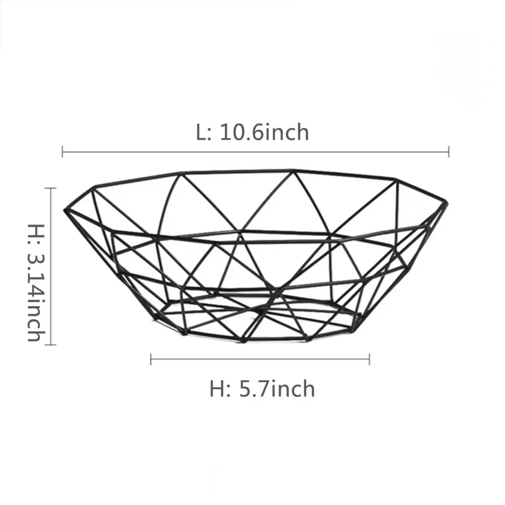 Metal Wire Fruit Bowl