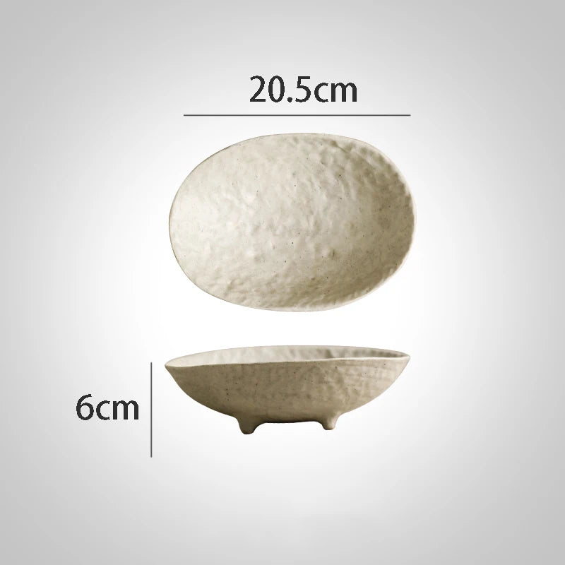 Modern White Textured Dinnerware