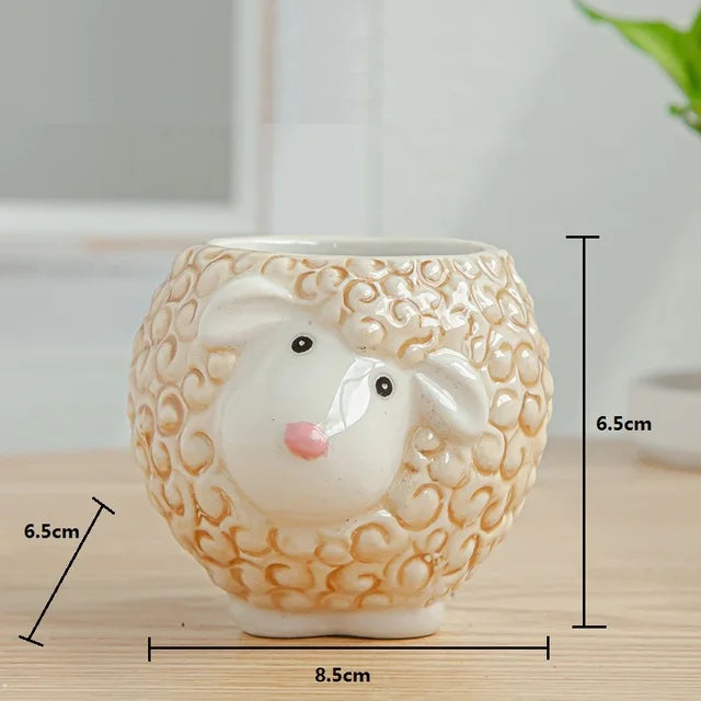 Ceramic Animal Plant Pots