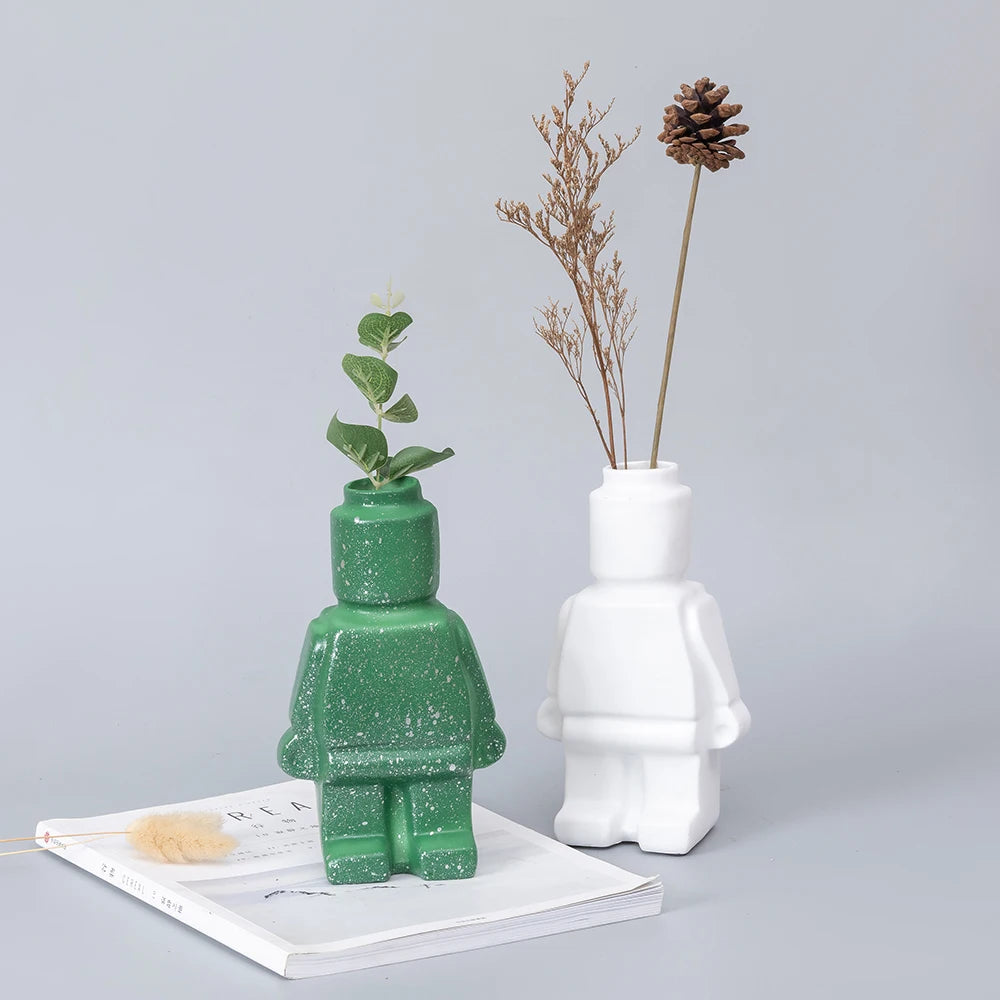 Ceramic Robot Vase