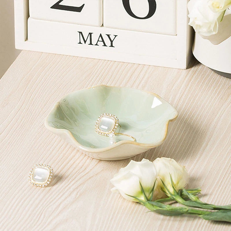 Lotus Ceramic Jewellery Dish