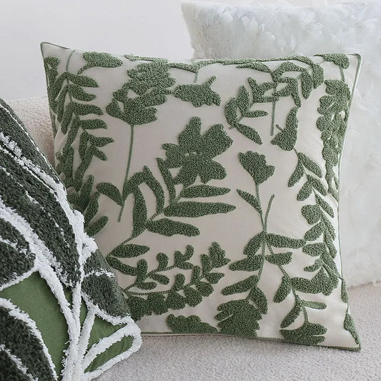 Embroidered Floral Cushion Covers