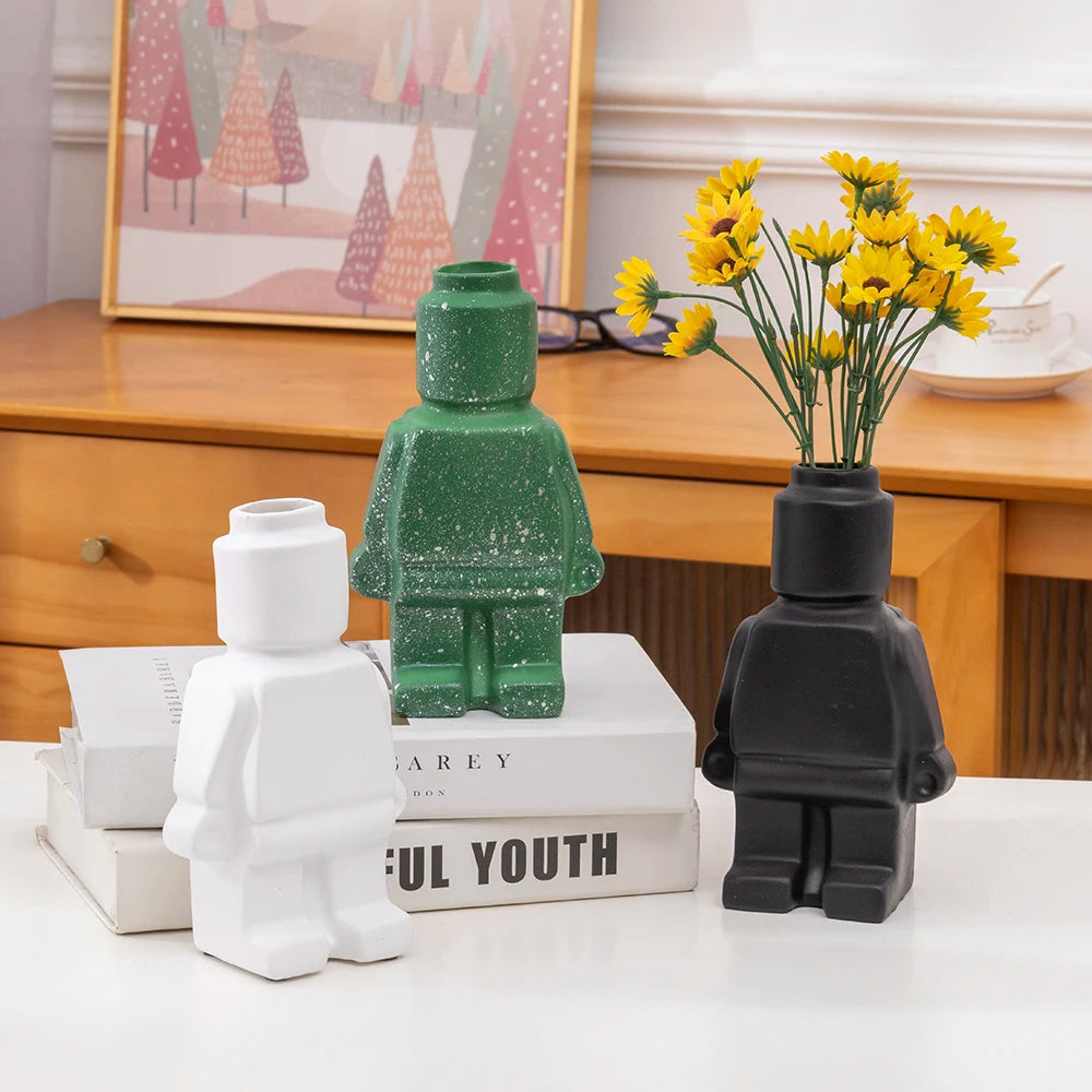 Ceramic Robot Vase