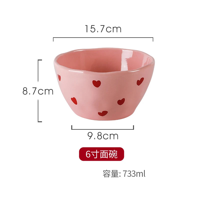 Pink Heart Children's Dinnerware